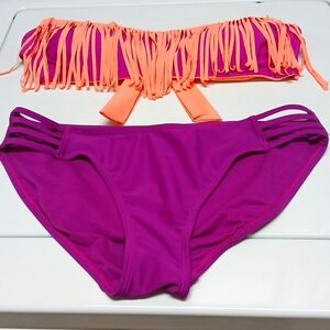 NO Boundaries Reversible swim suit, Junior size Medium 7-9